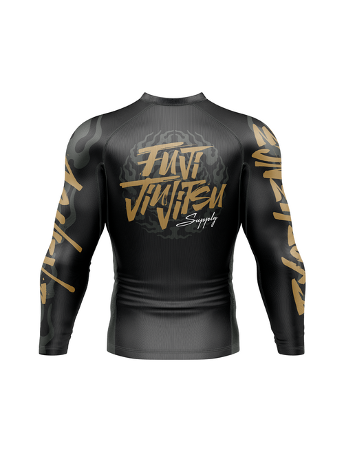 Yakedo Standard Long Sleeve Rashguard Black