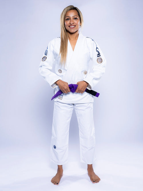 Womens SEKAI 3.0 BJJ Gi White Navy