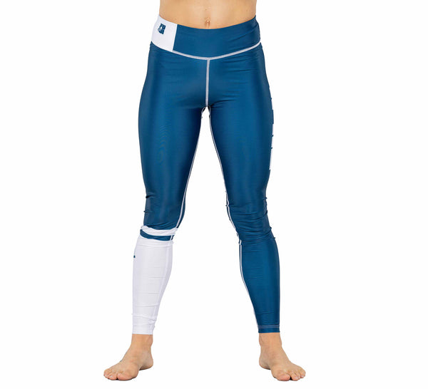 Script Womens Grappling Spats Blue