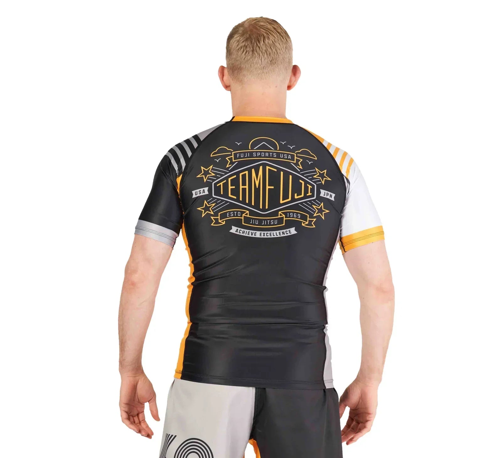 Linear Lockdown Rashguard Black/Orange