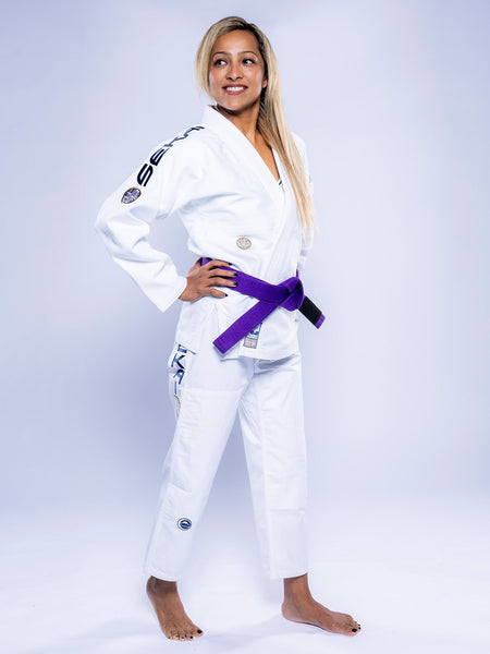 Womens SEKAI 3.0 BJJ Gi White Navy