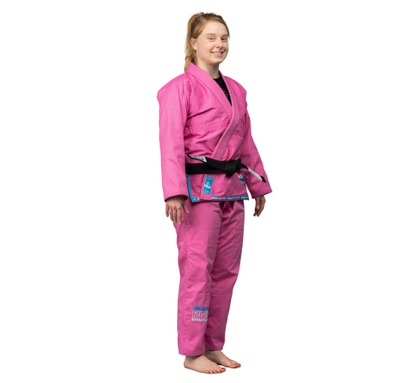 Suparaito Womens BJJ Gi Pink Blue