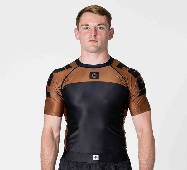 Competition Ranked Rashguard Brown
