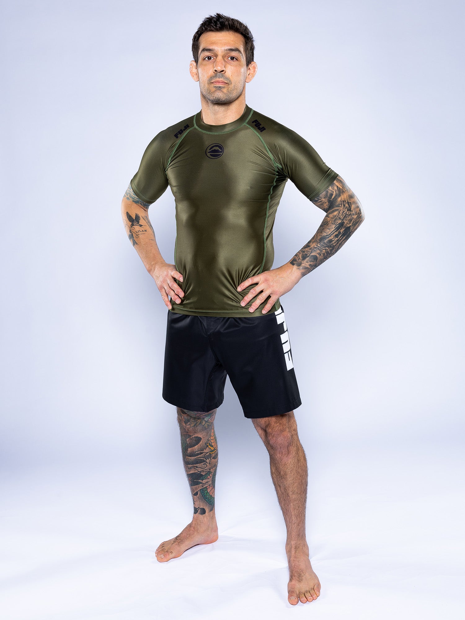 Baseline 2.0 Short Sleeve Rashguard Military Green