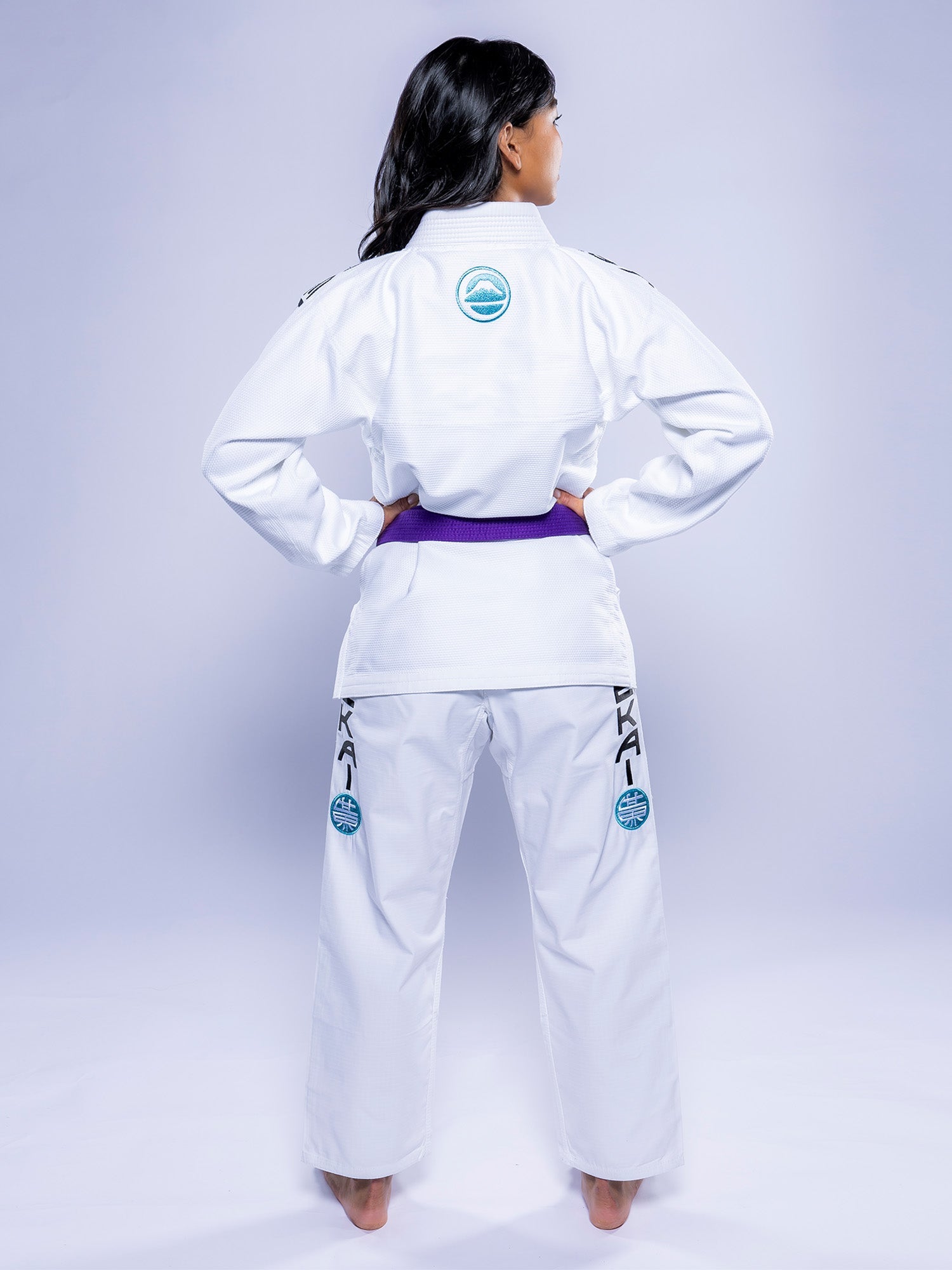 Womens SEKAI 3.0 BJJ Gi White Teal