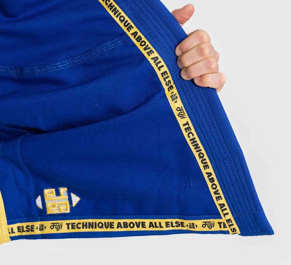 Womens Flow-Tech BJJ Gi Blue/Gold