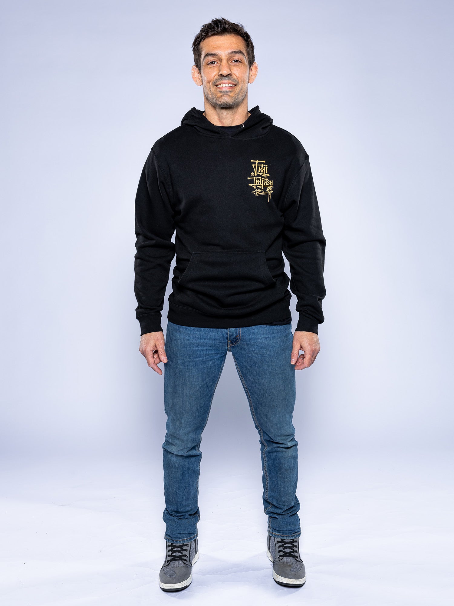 Japanese Street Art Hoodie Black