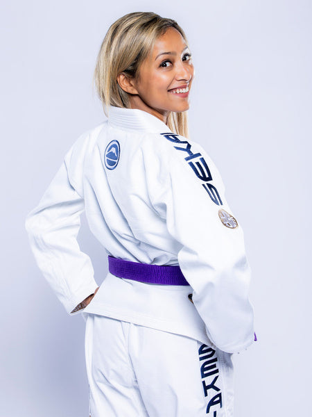 Womens SEKAI 3.0 BJJ Gi White Navy