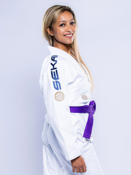 Womens SEKAI 3.0 BJJ Gi White Navy
