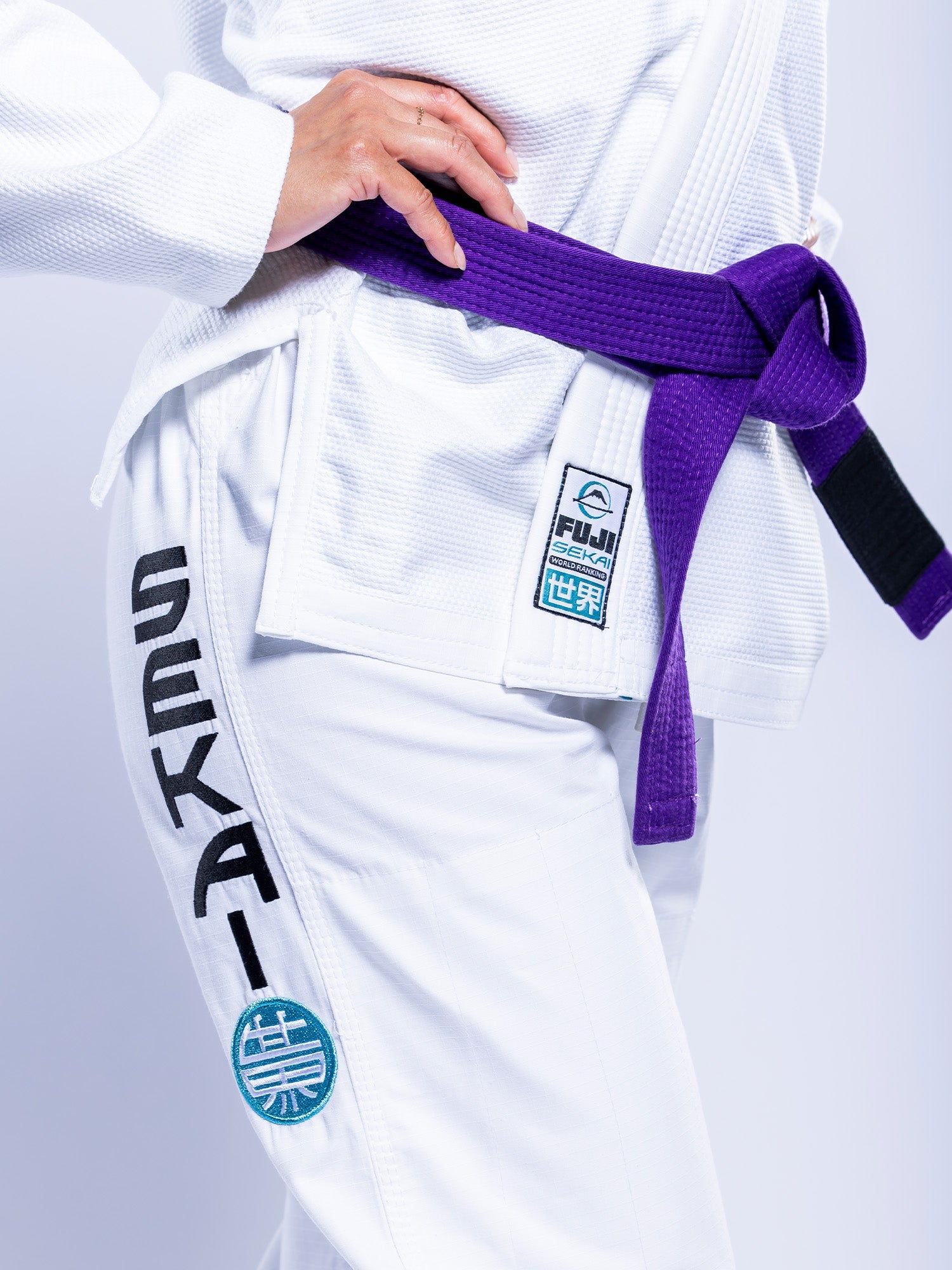 Womens SEKAI 3.0 BJJ Gi White Teal