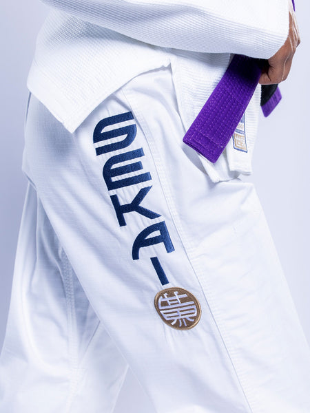 Womens SEKAI 3.0 BJJ Gi White Navy