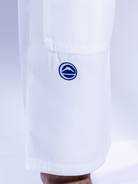 Baseline 2.0 Slim Fit BJJ Gi White Navy