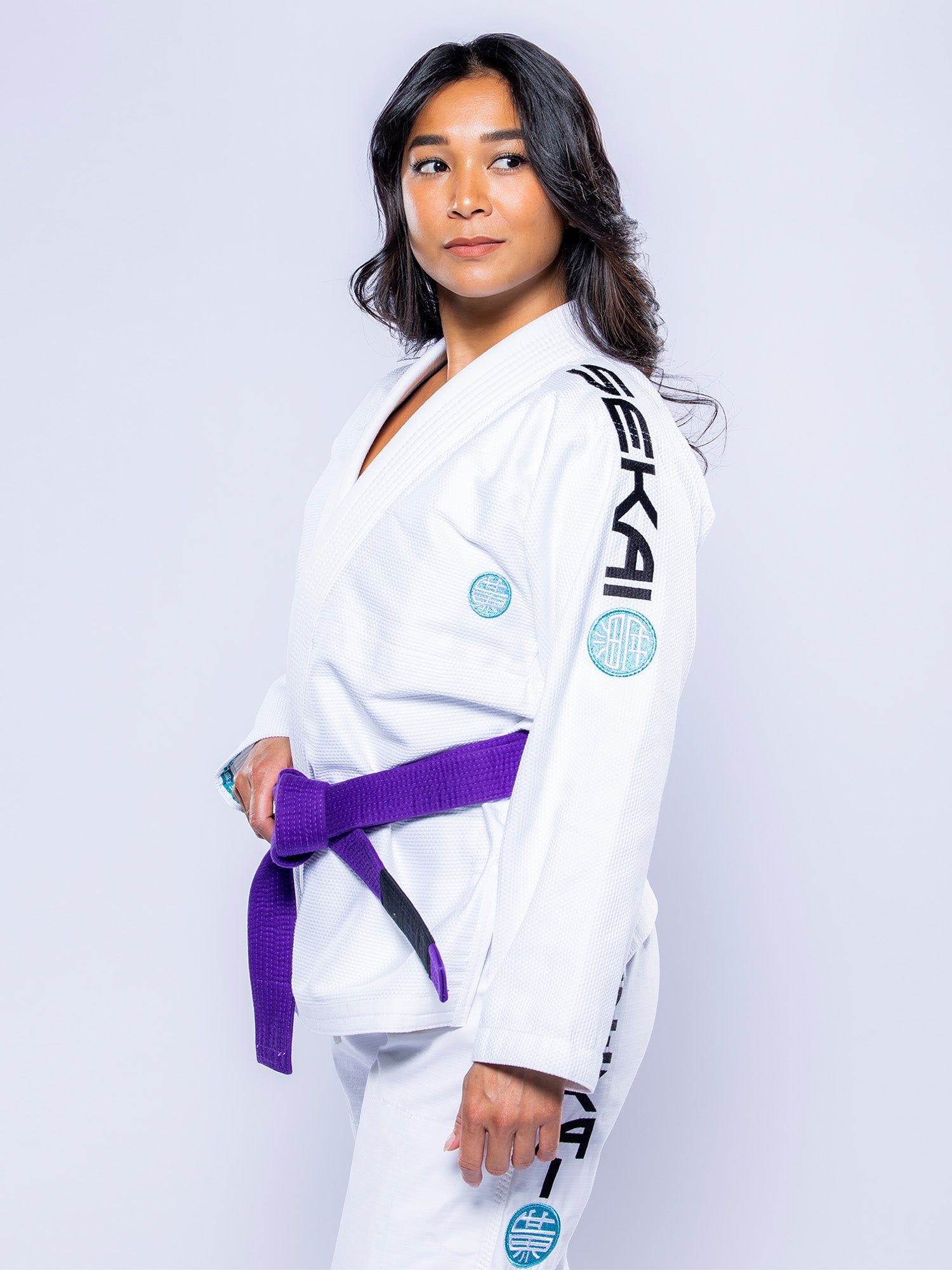 Womens SEKAI 3.0 BJJ Gi White Teal