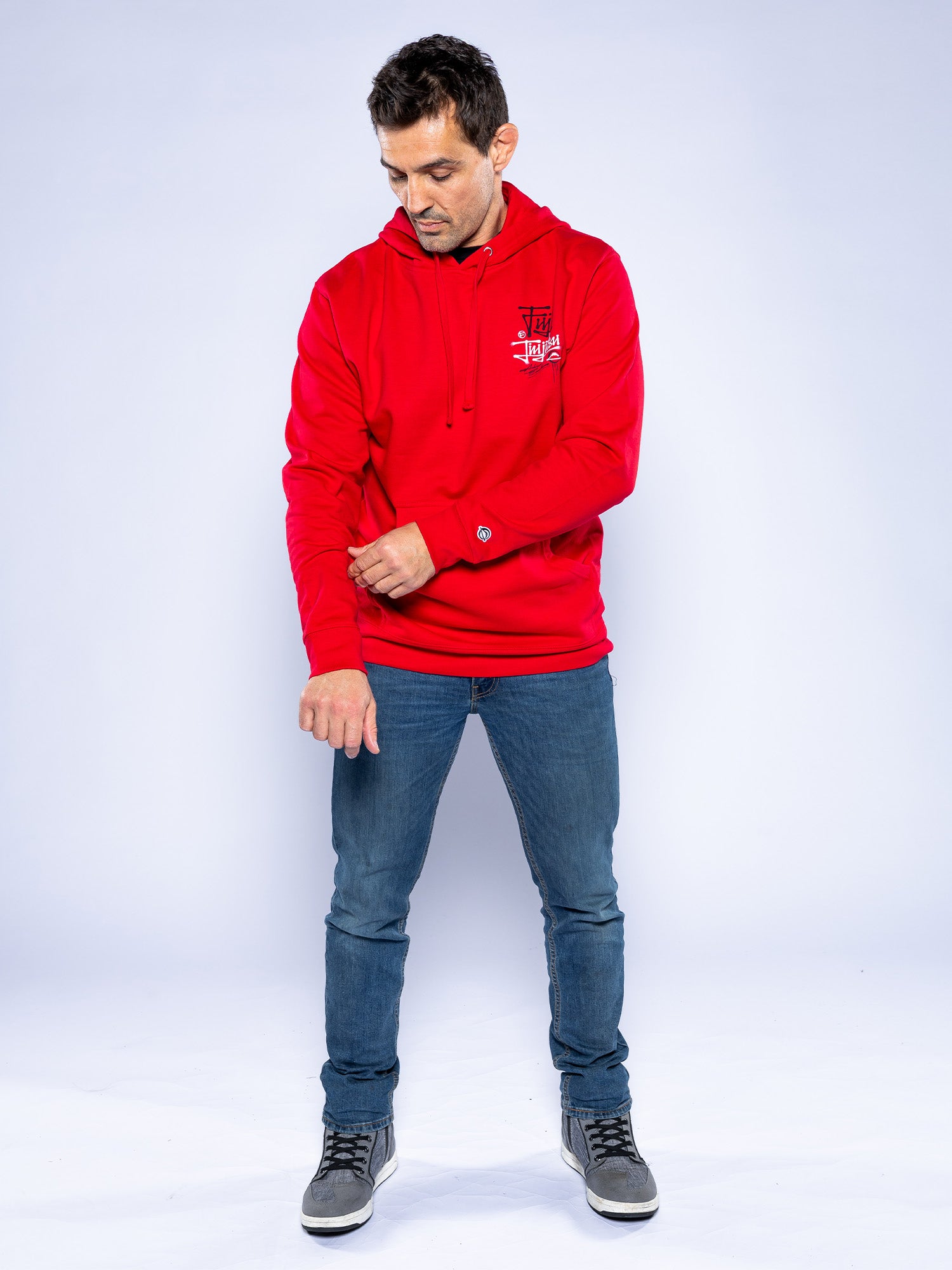 Japanese Street Art Hoodie Red