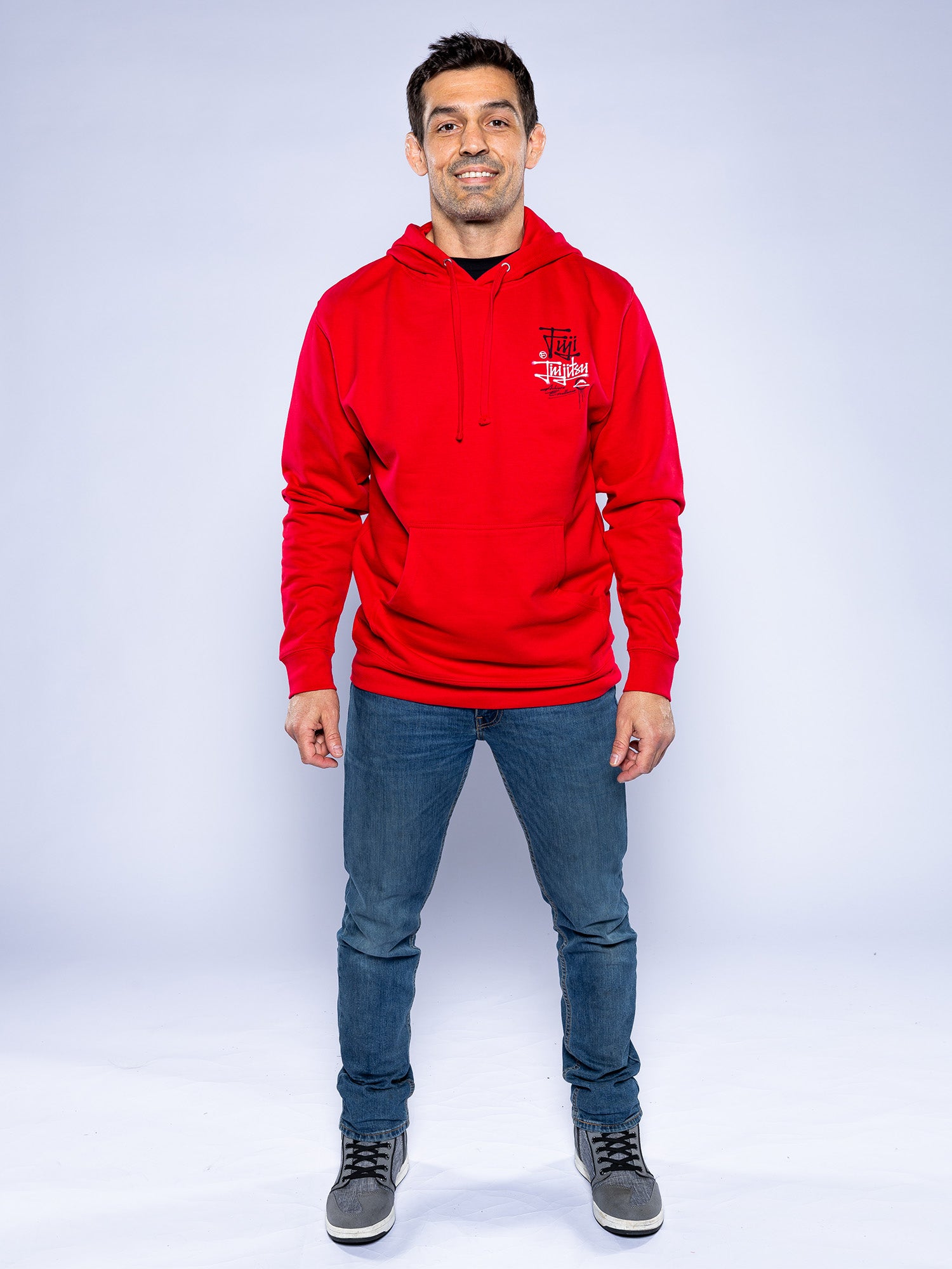 Japanese Street Art Hoodie Red