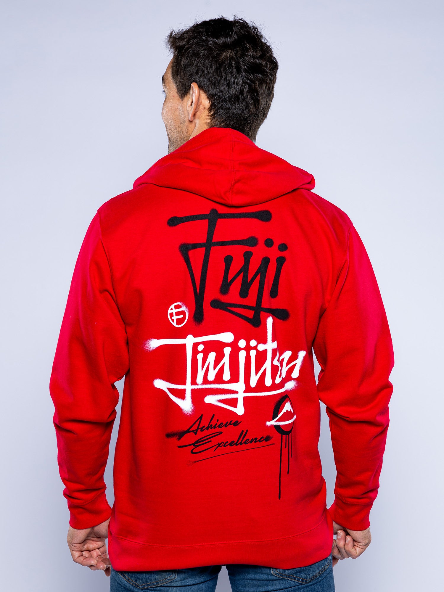 Japanese Street Art Hoodie Red