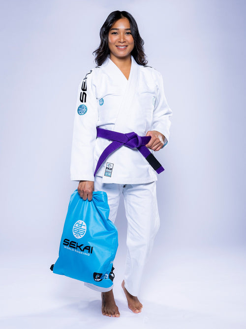 Womens SEKAI 3.0 BJJ Gi White Teal