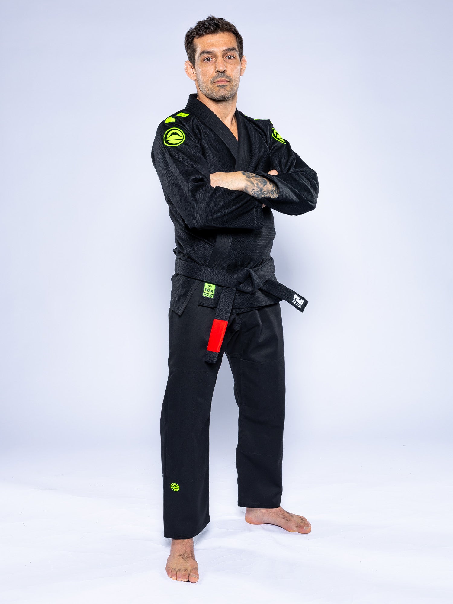 Baseline 2.0 Slim Fit BJJ Gi Black Green