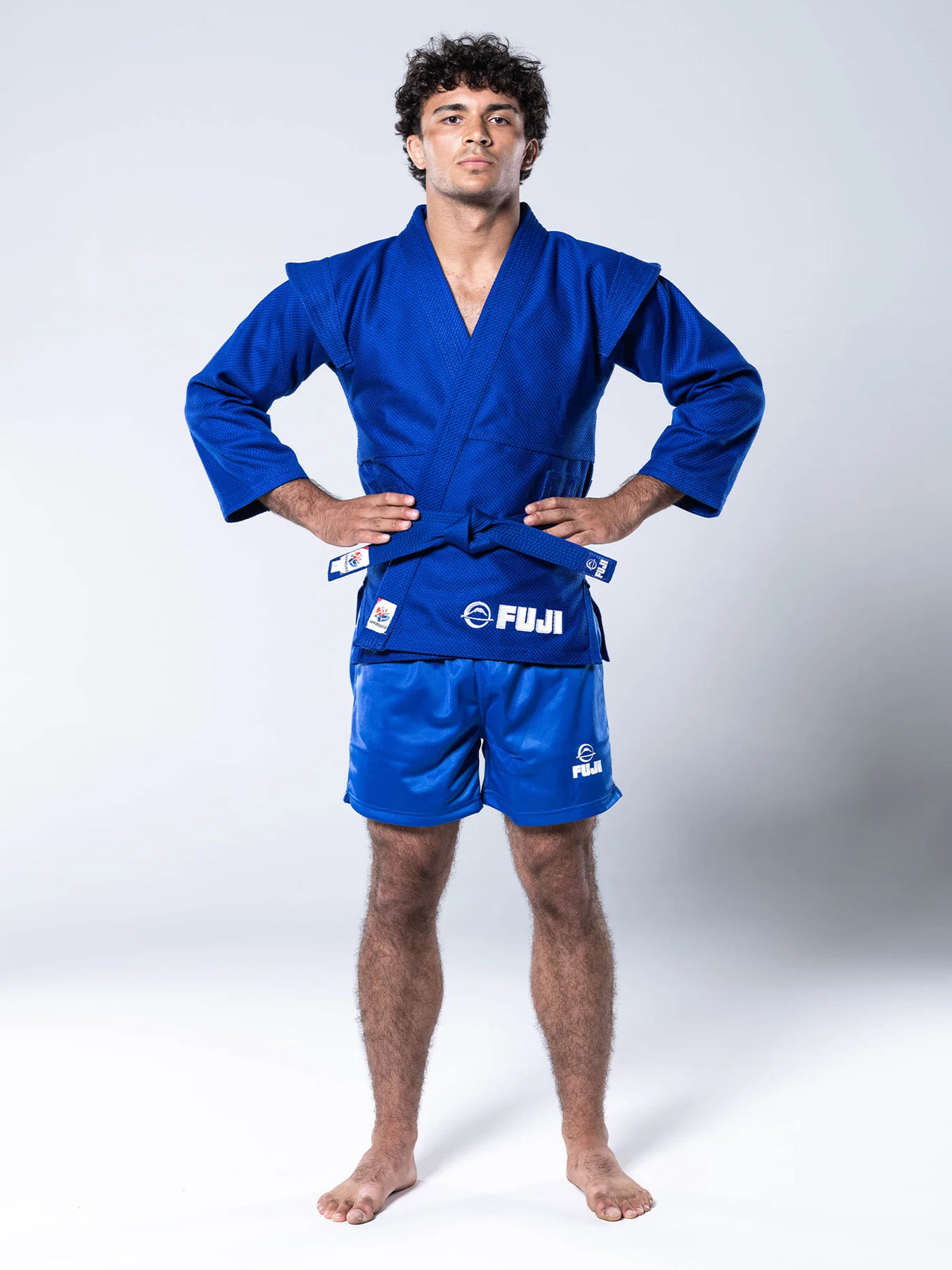 FIAS Sambo Kurtka Jacket Blue With Blue Belt