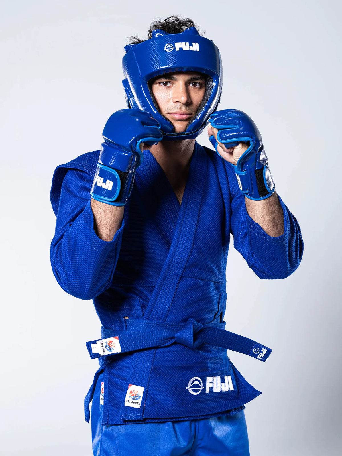 FIAS Sambo Combat Headgear Blue