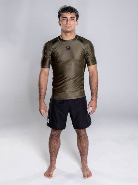 Baseline 2.0 Short Sleeve Rashguard Military Green