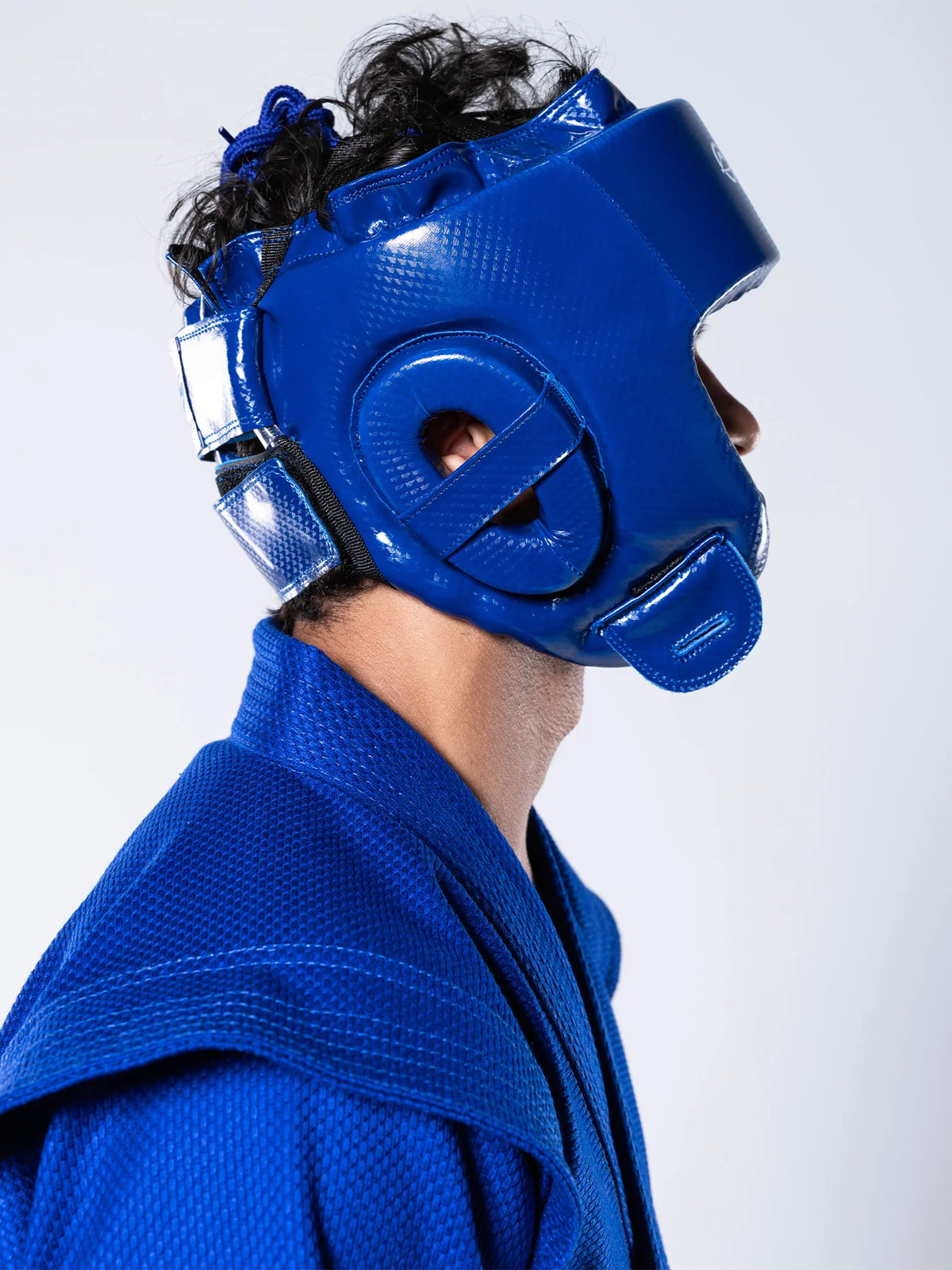 FIAS Sambo Combat Headgear Blue