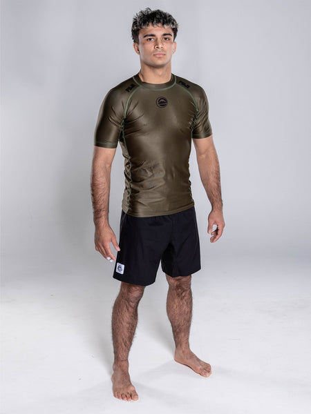 Baseline 2.0 Short Sleeve Rashguard Military Green