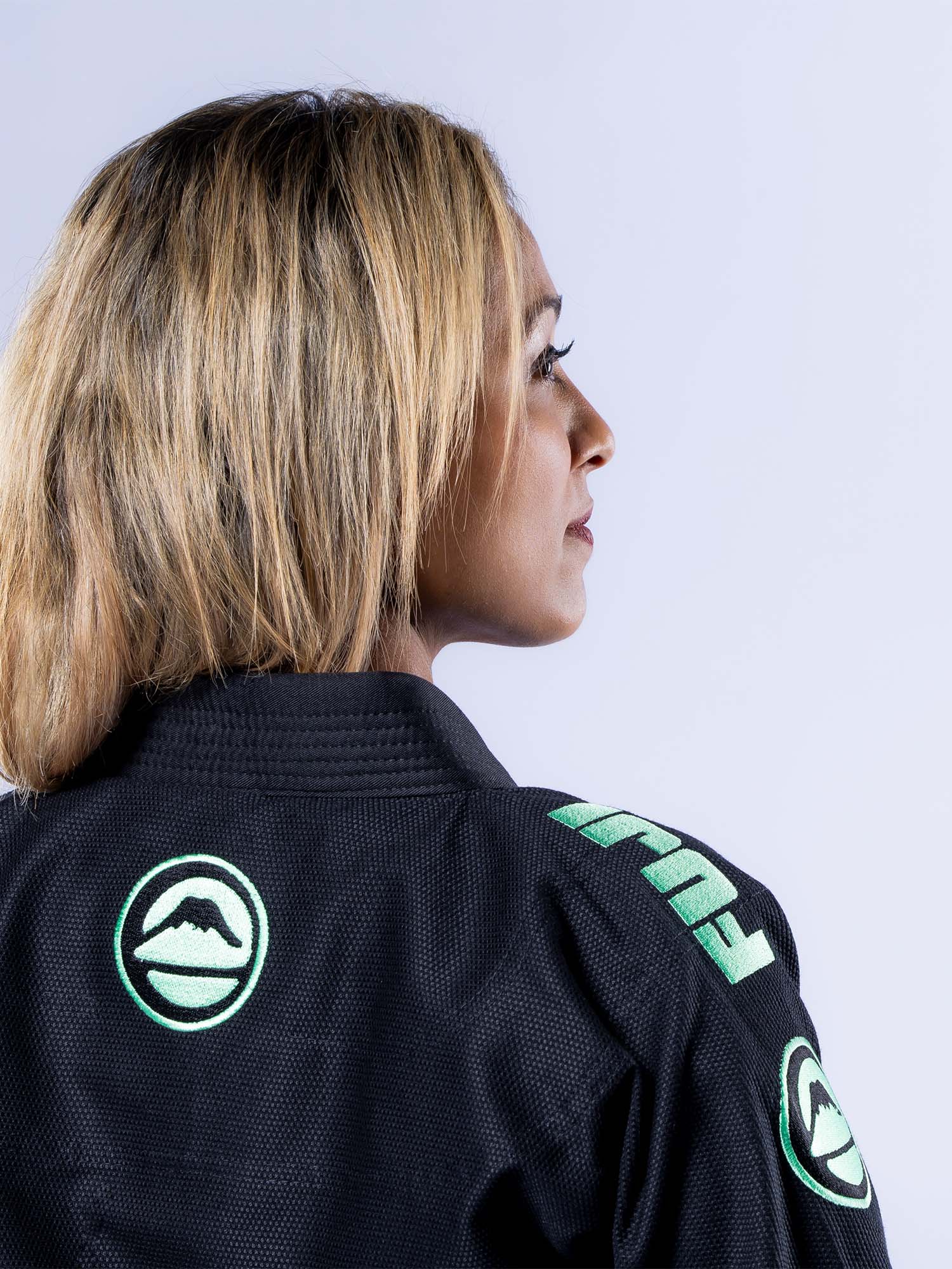 Womens Baseline 2.0 Slim Fit BJJ Gi Black Mint