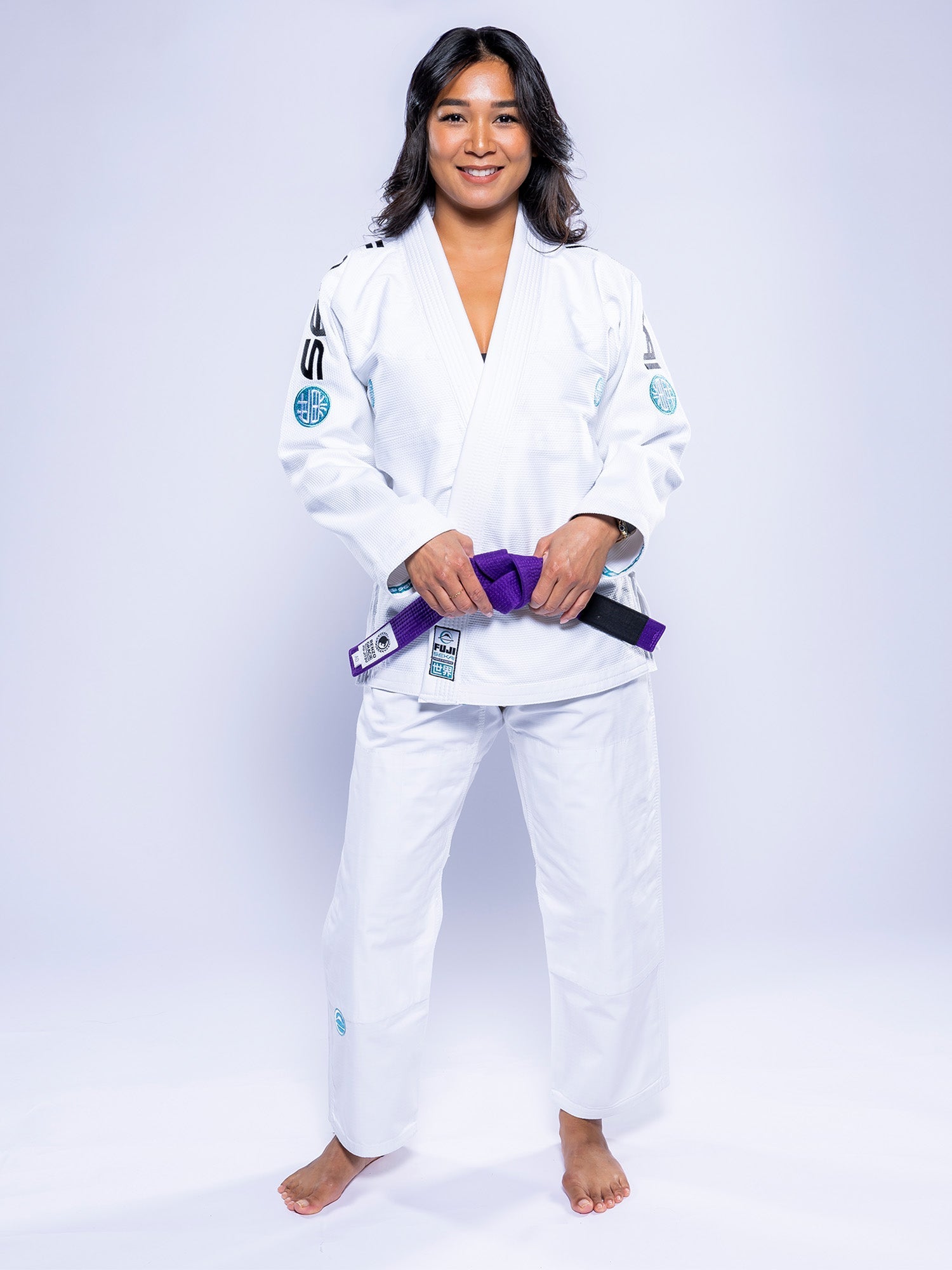 Womens SEKAI 3.0 BJJ Gi White Teal