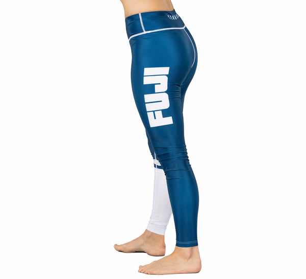 Script Womens Grappling Spats Blue