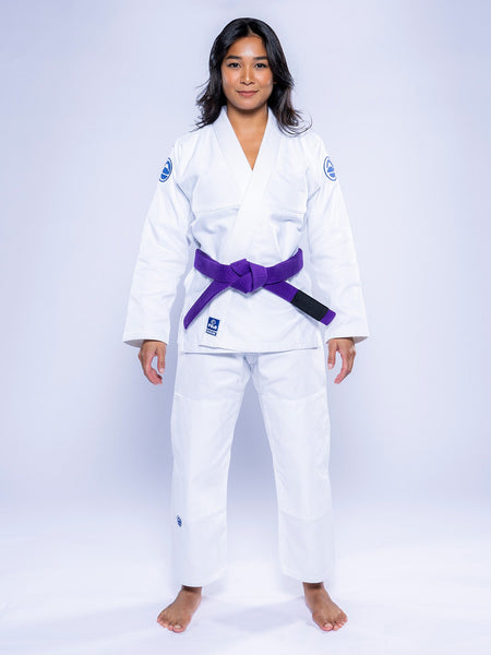 Womens Baseline 2.0 Slim Fit BJJ Gi White Navy
