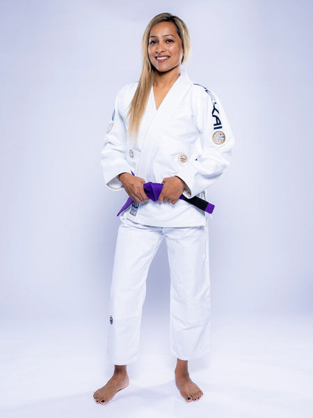 Womens SEKAI 3.0 BJJ Gi White Navy