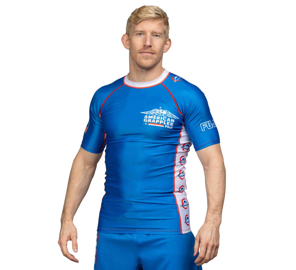 American Grappler Rashguard Blue