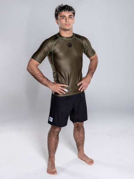 Baseline 2.0 Short Sleeve Rashguard Military Green