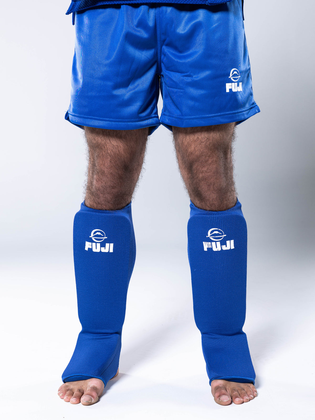 FIAS Sambo Combat Shin Guards Blue