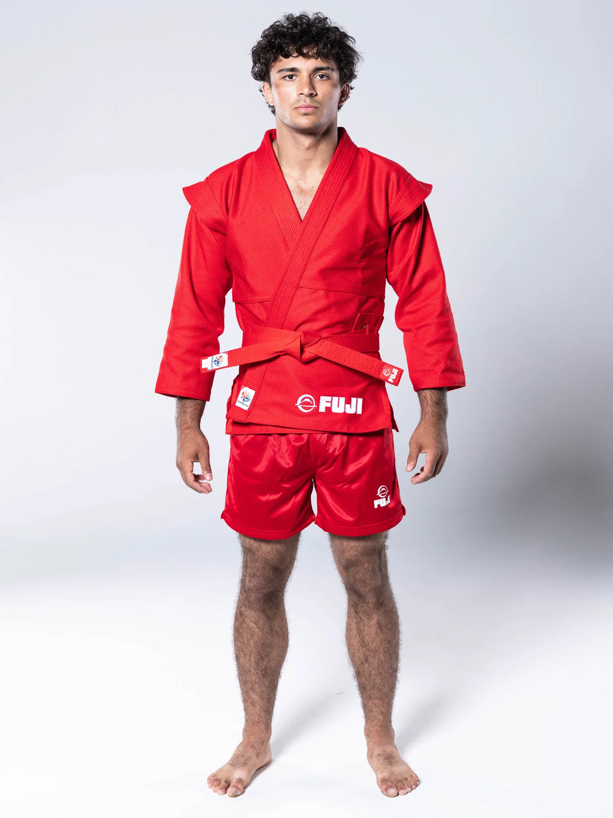 FIAS Sambo Kurtka Jacket Red With Red Belt