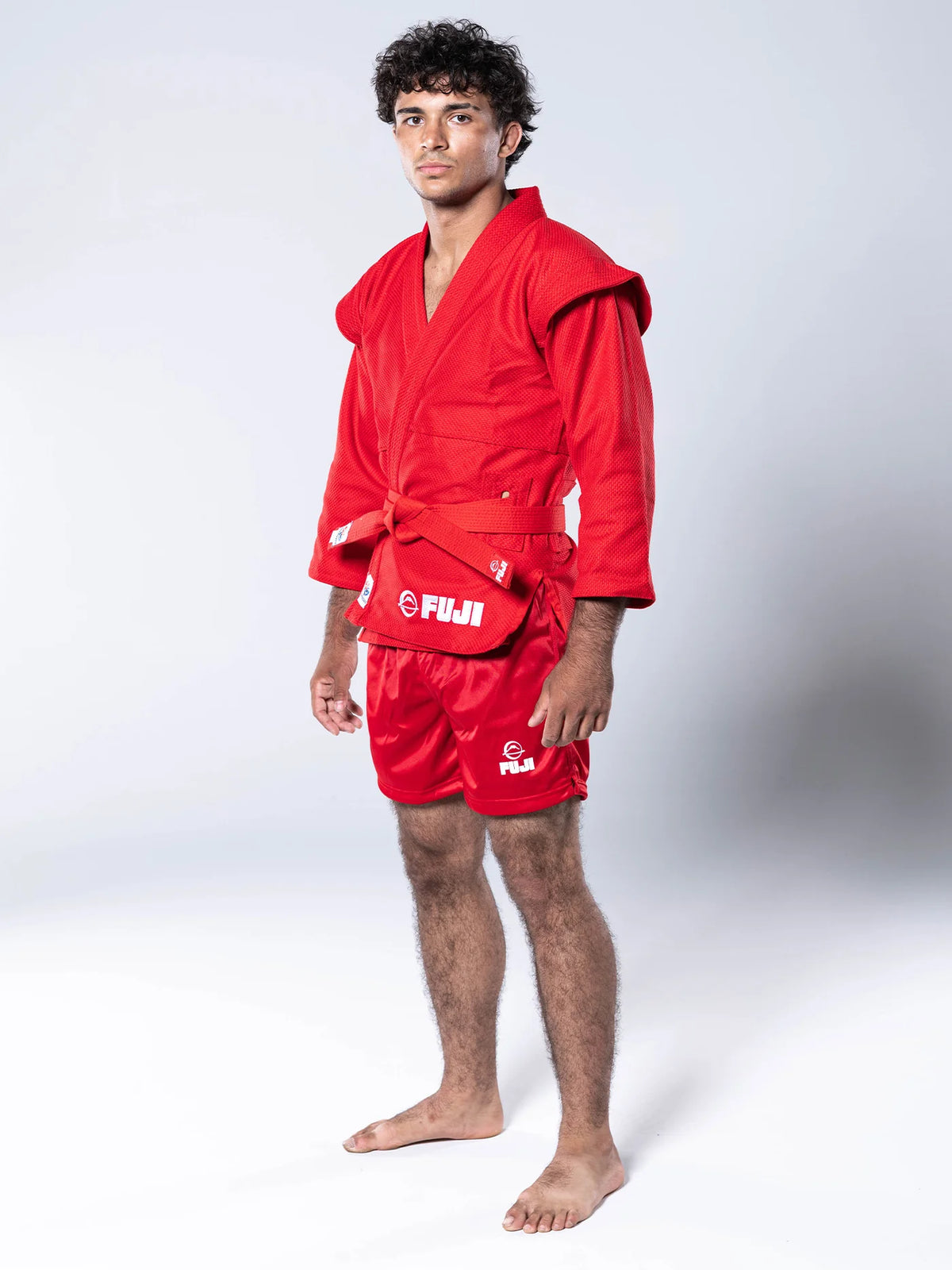 FIAS Sambo Kurtka Jacket Red With Red Belt