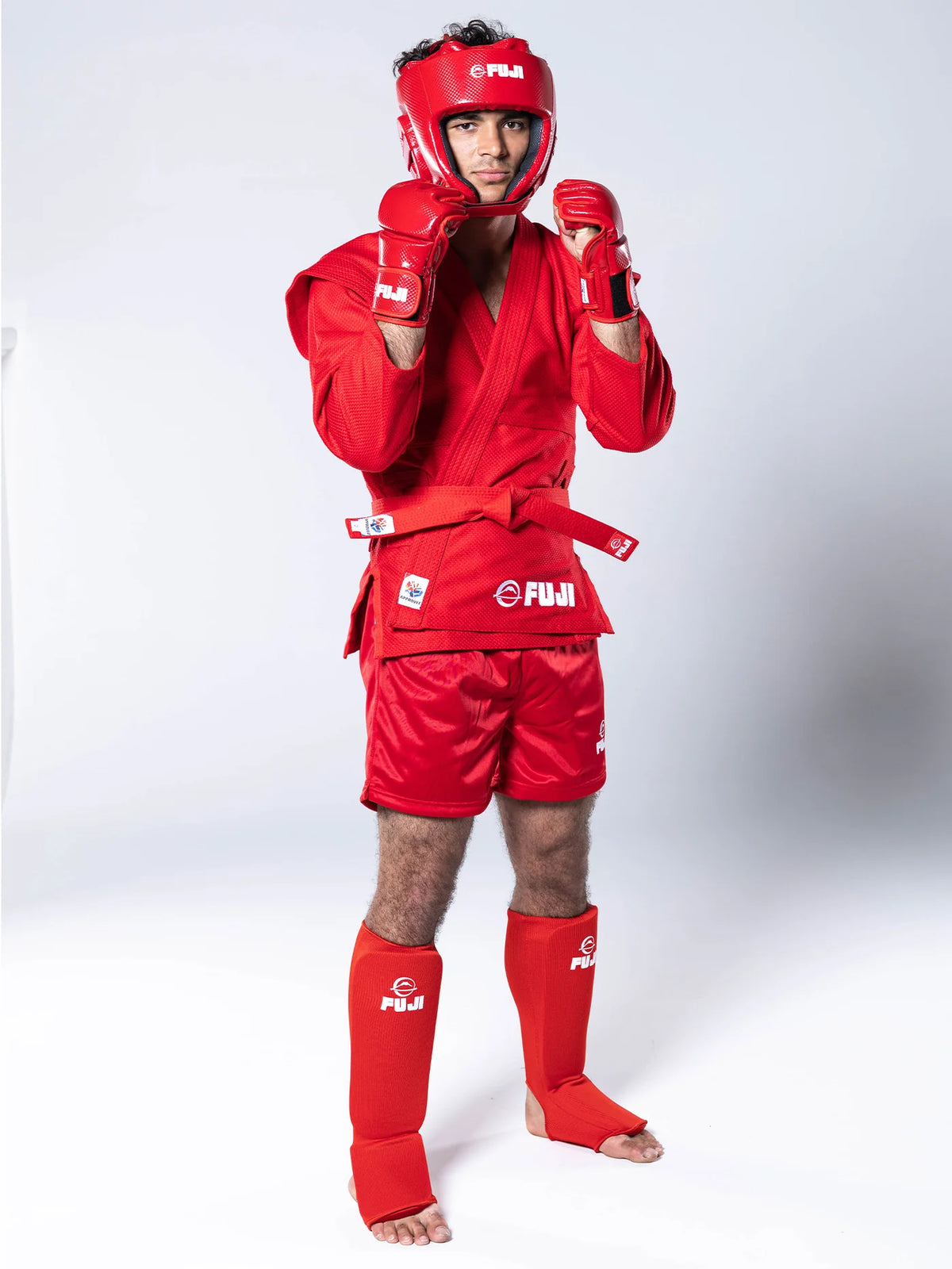 FIAS Sambo Combat Headgear Red