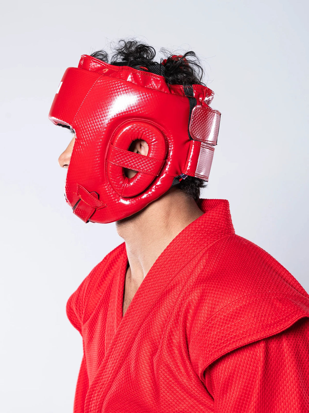 FIAS Sambo Combat Headgear Red