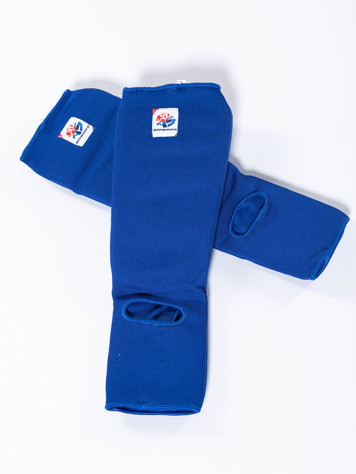 FIAS Sambo Combat Shin Guards Blue