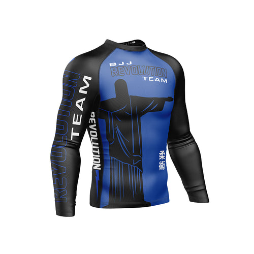 BJJ Revolution Adult Ranked Long Sleeve Rashguard