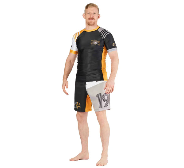 Linear Lockdown Rashguard Black/Orange