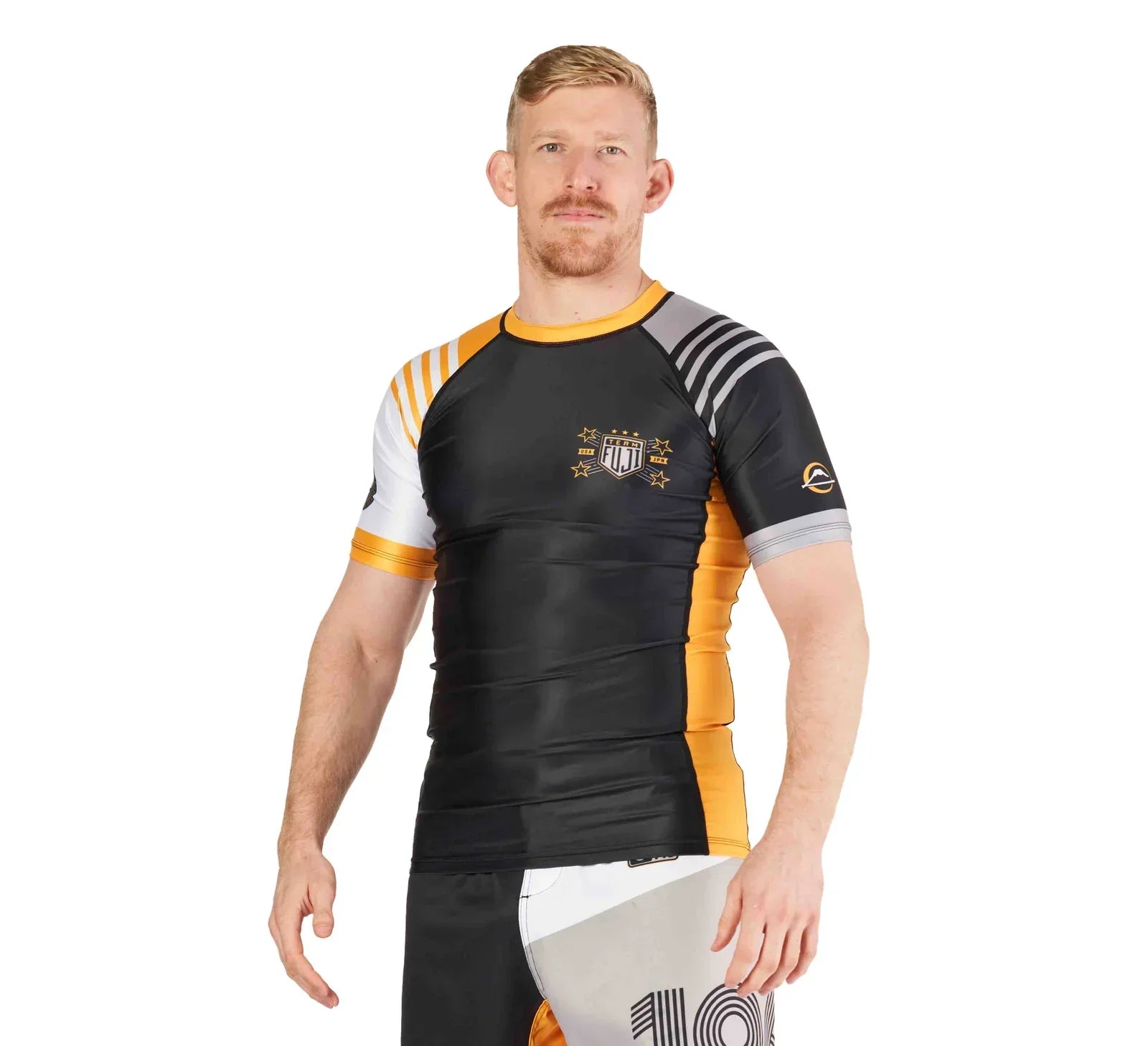 Linear Lockdown Rashguard Black/Orange