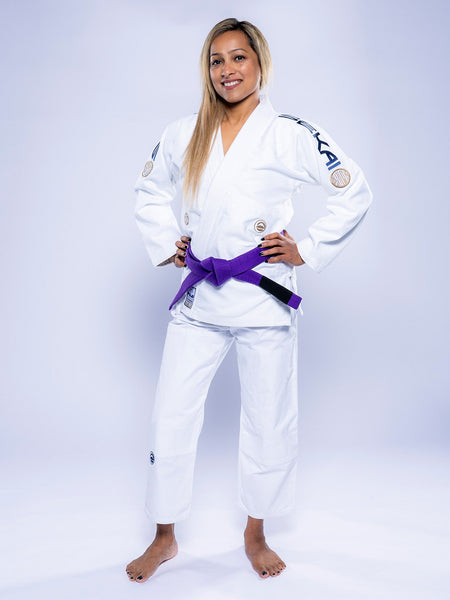 Womens SEKAI 3.0 BJJ Gi White Navy
