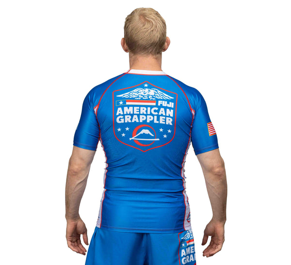 American Grappler Rashguard Blue