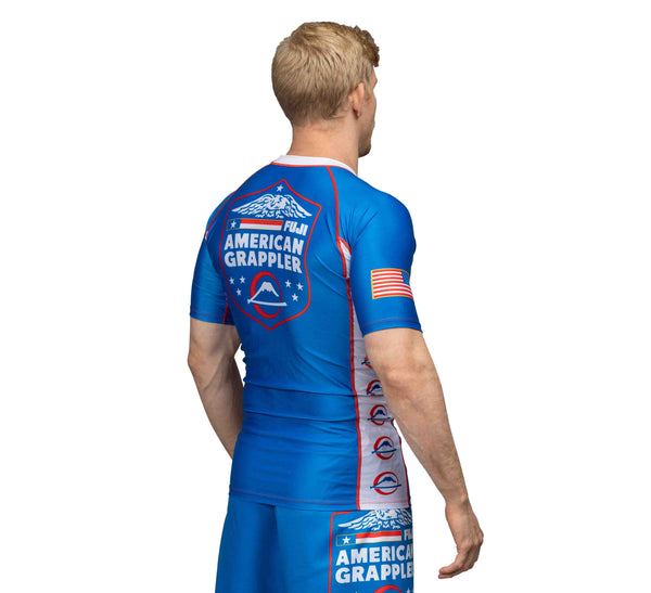 American Grappler Rashguard Blue