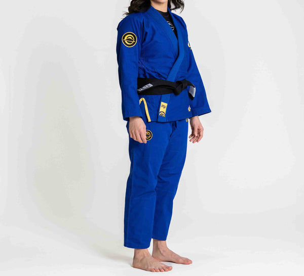 Womens Flow-Tech BJJ Gi Blue/Gold