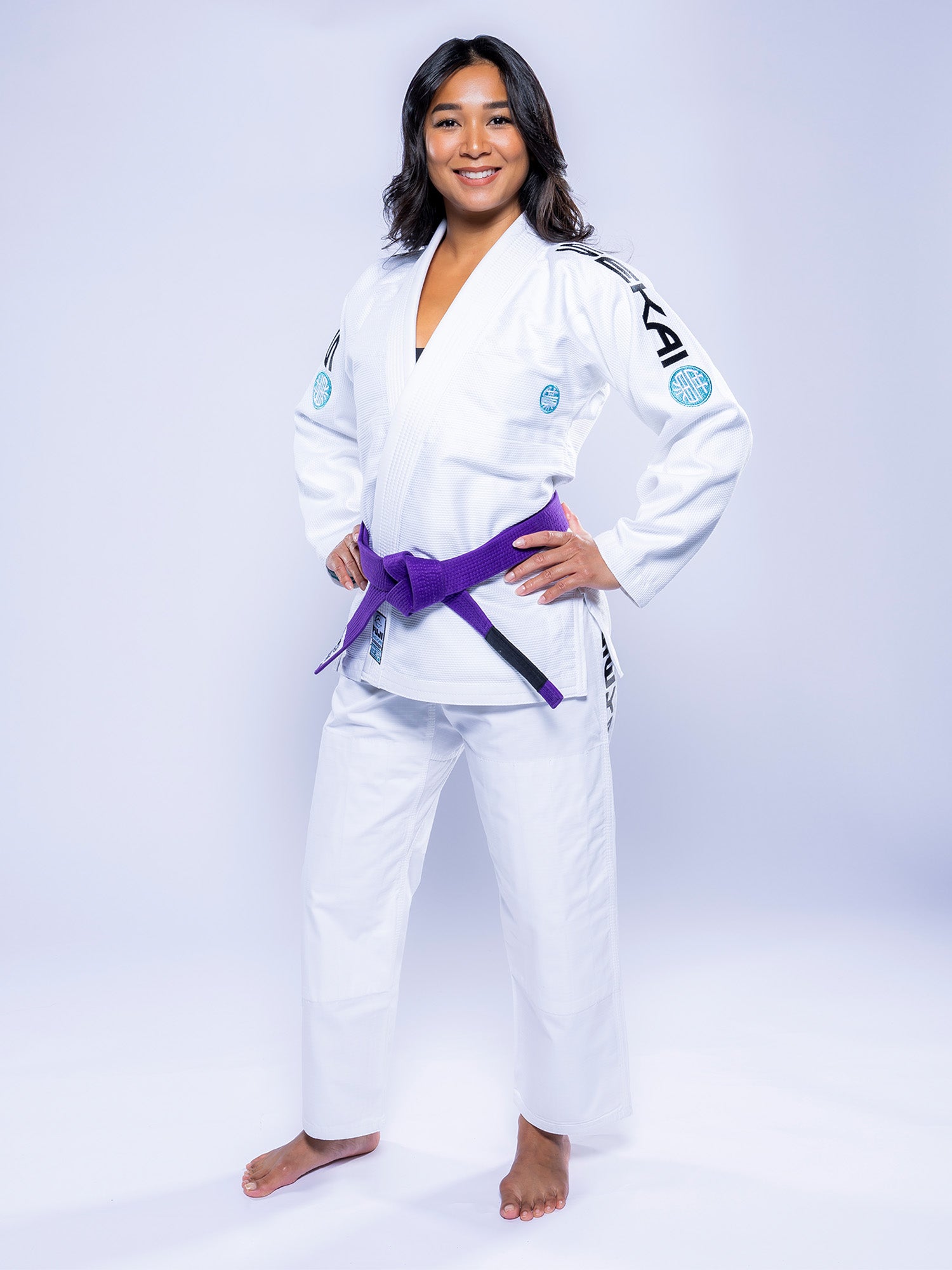 Womens SEKAI 3.0 BJJ Gi White Teal