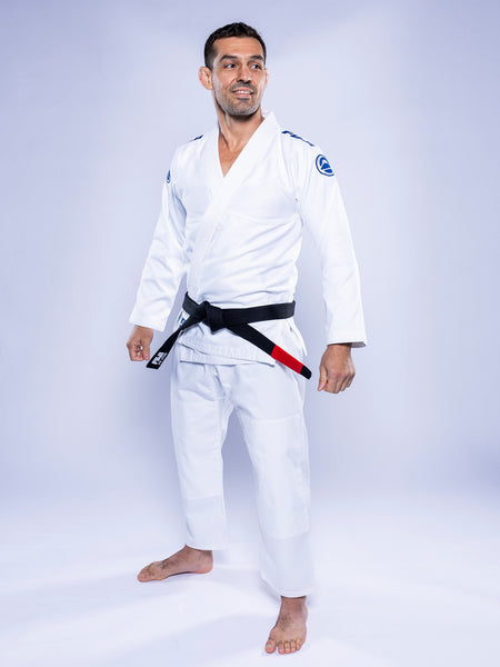 Baseline 2.0 Slim Fit BJJ Gi White Navy