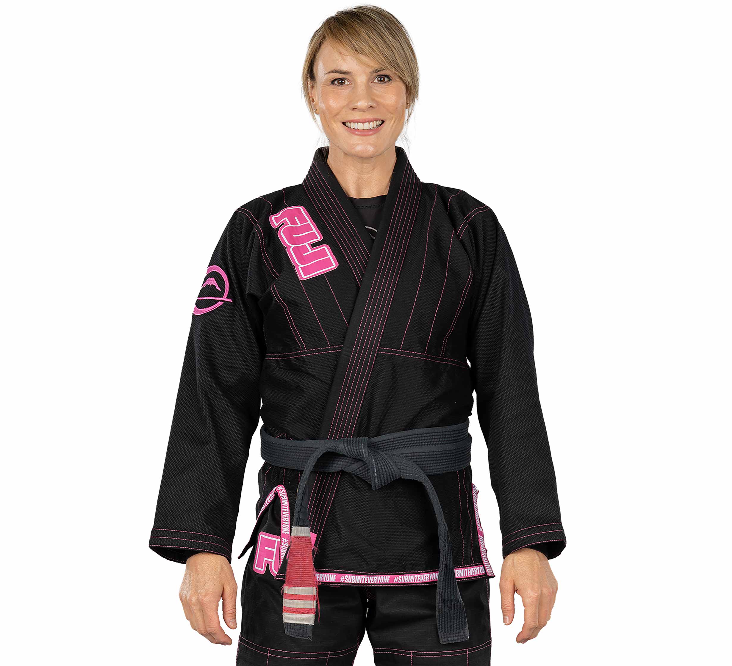◆新品タグ付◆ FCRB AUTHENTIC LOGO IGUSA MAT 黒 Submit Everyone Womens BJJ Gi Pink